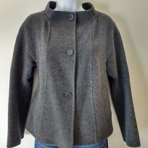 Talbots Gray Wool Coat/Jacket 10P